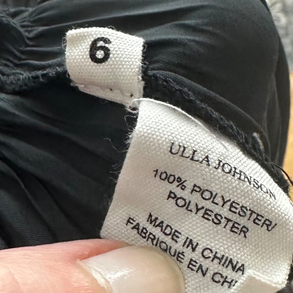 Ulla Johnson Tatiana Maxi Midi Skirt Sz 6 Black Gypsy Whimsygoth Boho Peasant - Picture 4 of 5